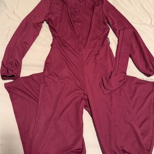 Burgundy Jumpsuit